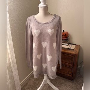 LC Lauren Conrad Women's High-Low Crewneck Sweater